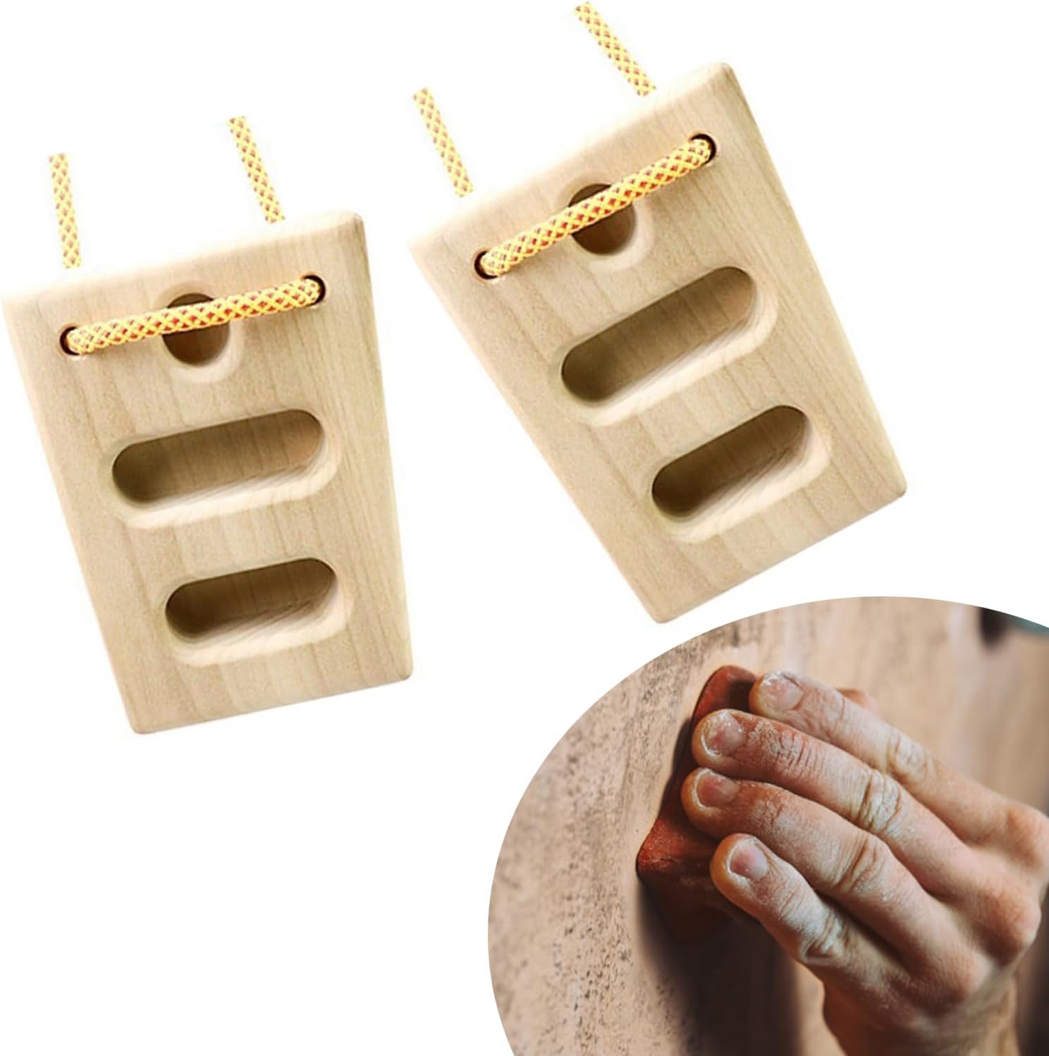 Portable Climbing Hangs Board Forearm Exerciser Finger Strengthener Climbing Training Gym Fitness Equipment Pocket Portable W