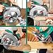 HYCHIKA Sierra Circular 1500W, 4700RPM, 2 Discos 24T+40T: 190mm, Corte 65mm (90º),...
