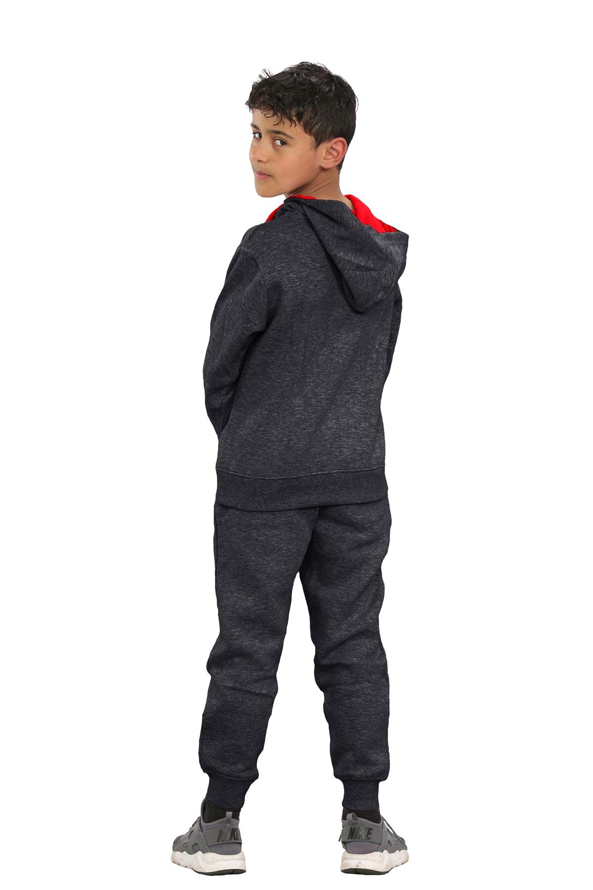 Nowy chłopięcy dzieci kontrastowy dres z kapturem dres treningowy u góry dołu dres do joggingu dres