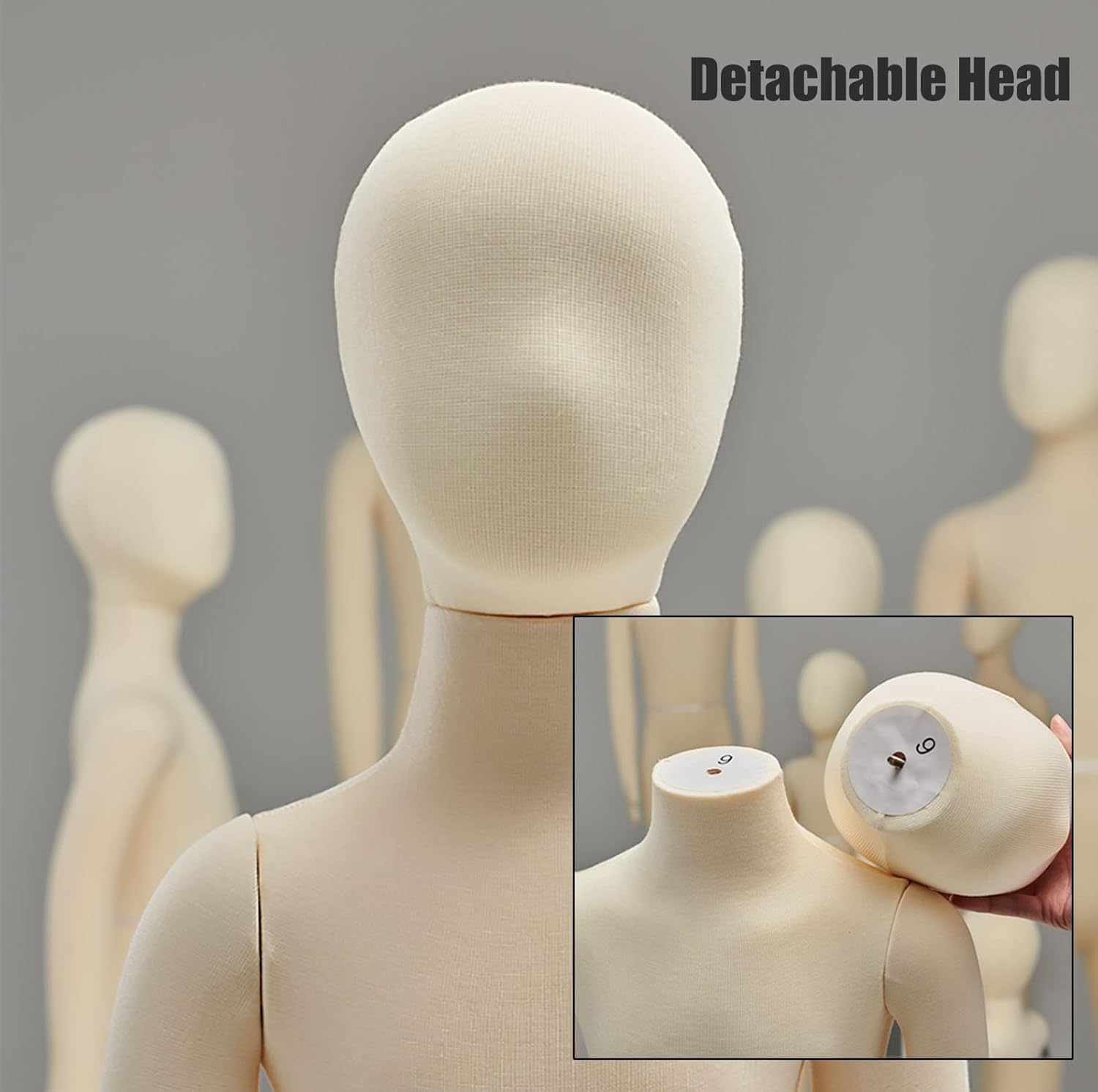 Soft Child Mannequin Full Body Dress Form Sewing Dress Model, 1 2 3 4 5 6 7 8 9 10 11 12 13 14 Years Old Kids, Upright Flexible Dummy Manikin Model with Arms & Legs (11 Years Old