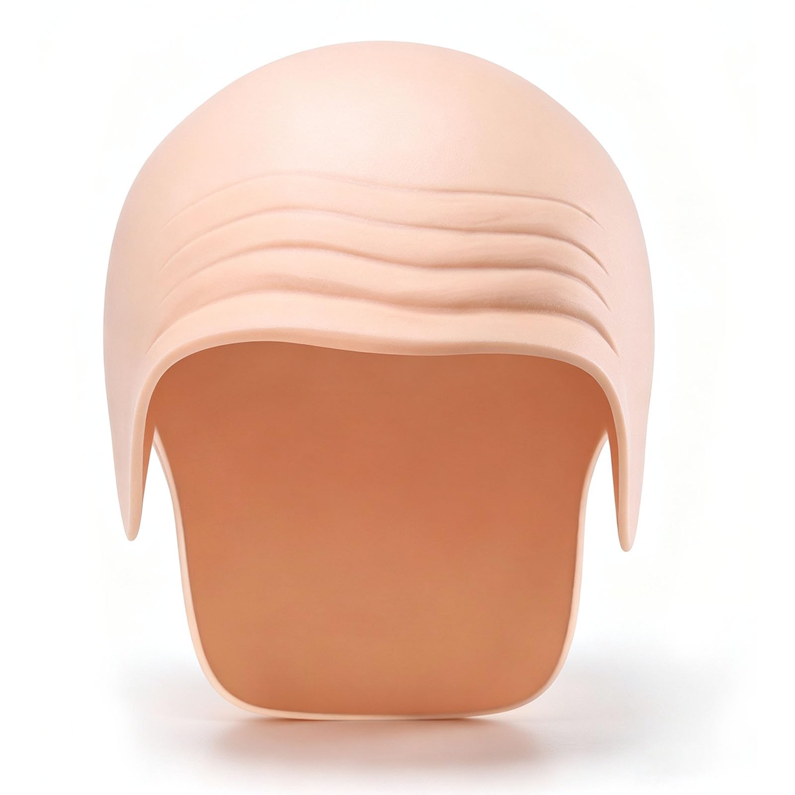 Vcuwni Latex Bald Cap for Adults, Realistic Skin Color Thick Skull Wig, Comfortable Stretchable Bald Head Cap Accessory for Halloween, Fancy Dress, Makeup and Cosplay Costume