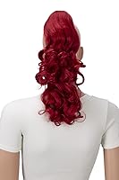 Vista 2 de PRETTYSHOP 16 o 20 pulgadas clip para el pelo en extensión cola de caballo 2 en 1 rizada resistente al calor