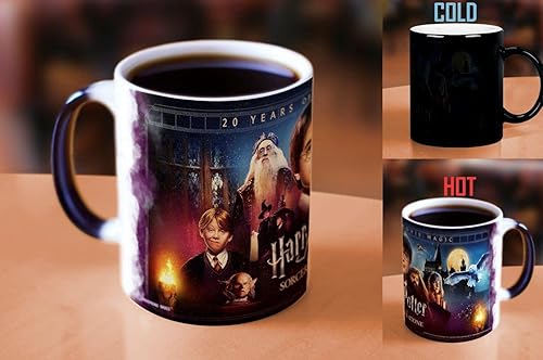 Miniatura 2 de Morphing Mugs Harry Potter and the Sorcerer's Stone 20th Anniversary – Una taza de cerámica que cambia de color de 11 onzas – Imagen revelada cuando
