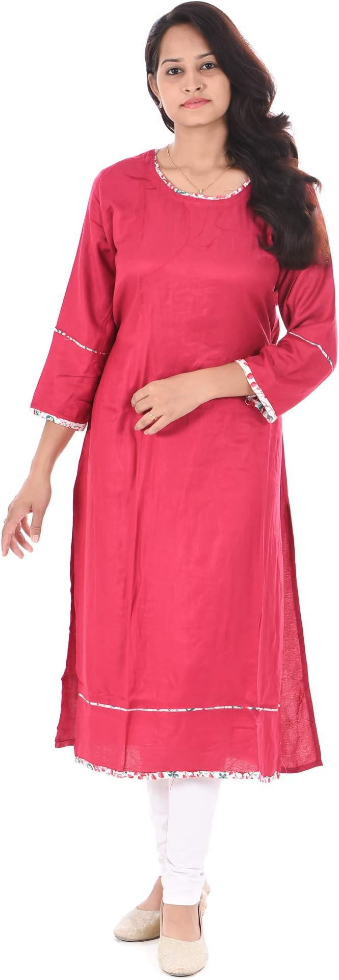 Lakkar Haveli Women's Long Kurtis Girl's Fashion Long Dress Bohemian Frock Suit Ethnic Plus Size