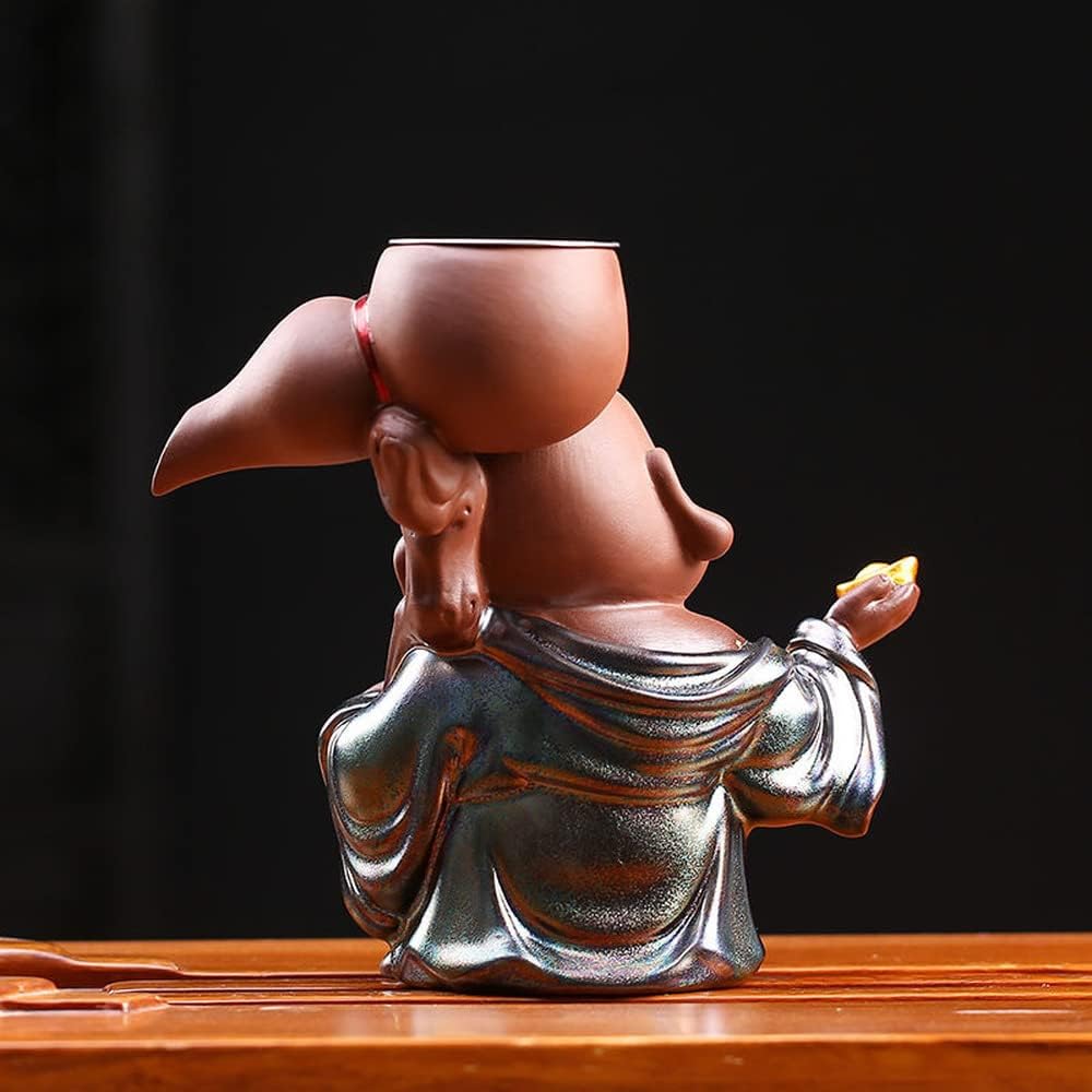 XIALON 6.6inch Creative Purple Sand Tea Strainer Maitreya Tea Filter Kung Fu Tea Set Accessories