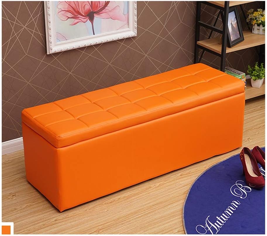 Folding Toy Box,Storage Ottoman Bench，Folding Storage