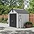 Amopatio Outdoor Storage Shed,6x6 Resin Shed with Floor Included, Outside Sheds Storage Waterproof for Bike, Tools, Garden, Backyard