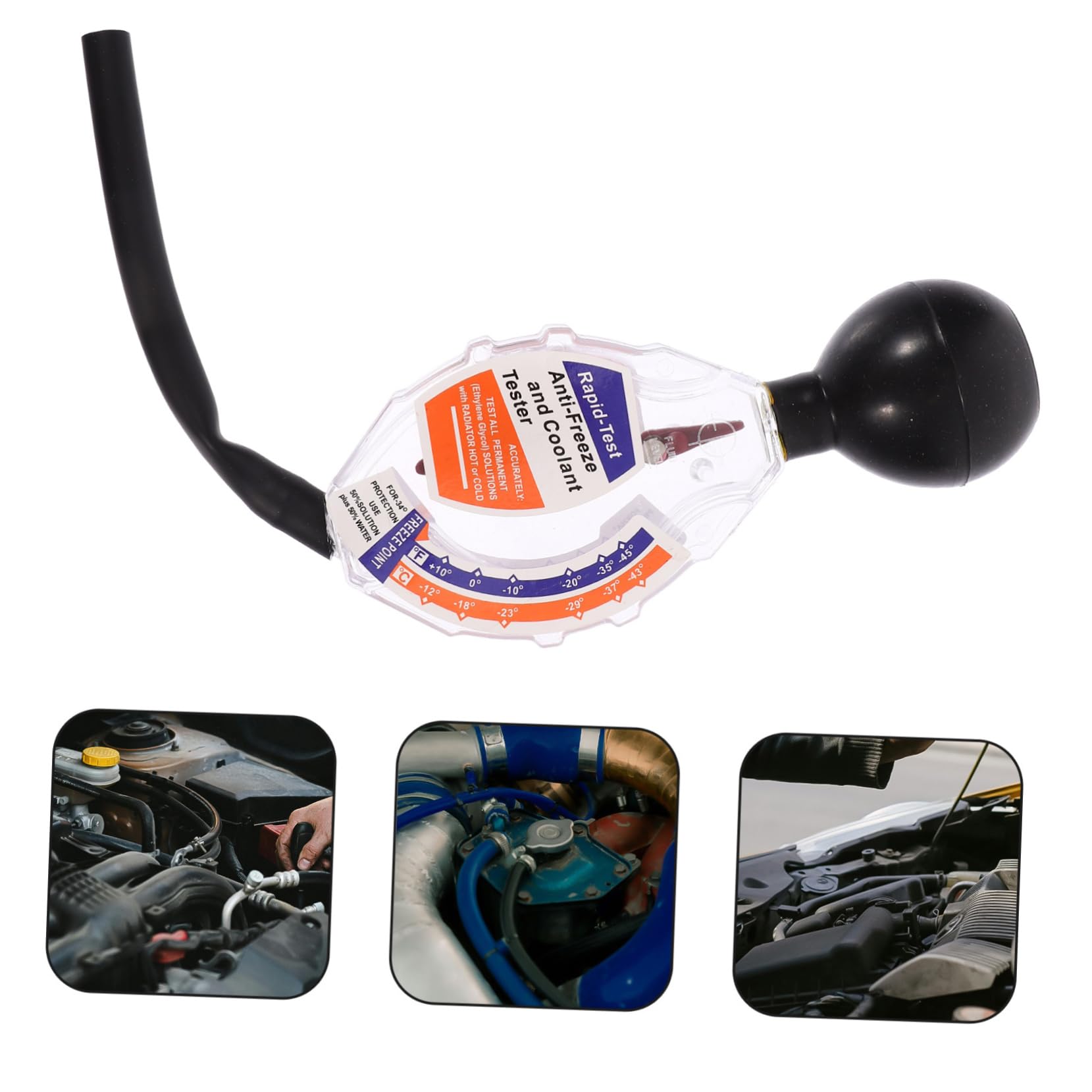 iplusmile 5St Frostschutztester Kühlmitteltester fürs Auto Frostschutz Tester batterieprüfer frostschutzprüfer Kühlmitteltester mit Zifferblatt Auto-Frostschutz-Kühlmitteltester abs