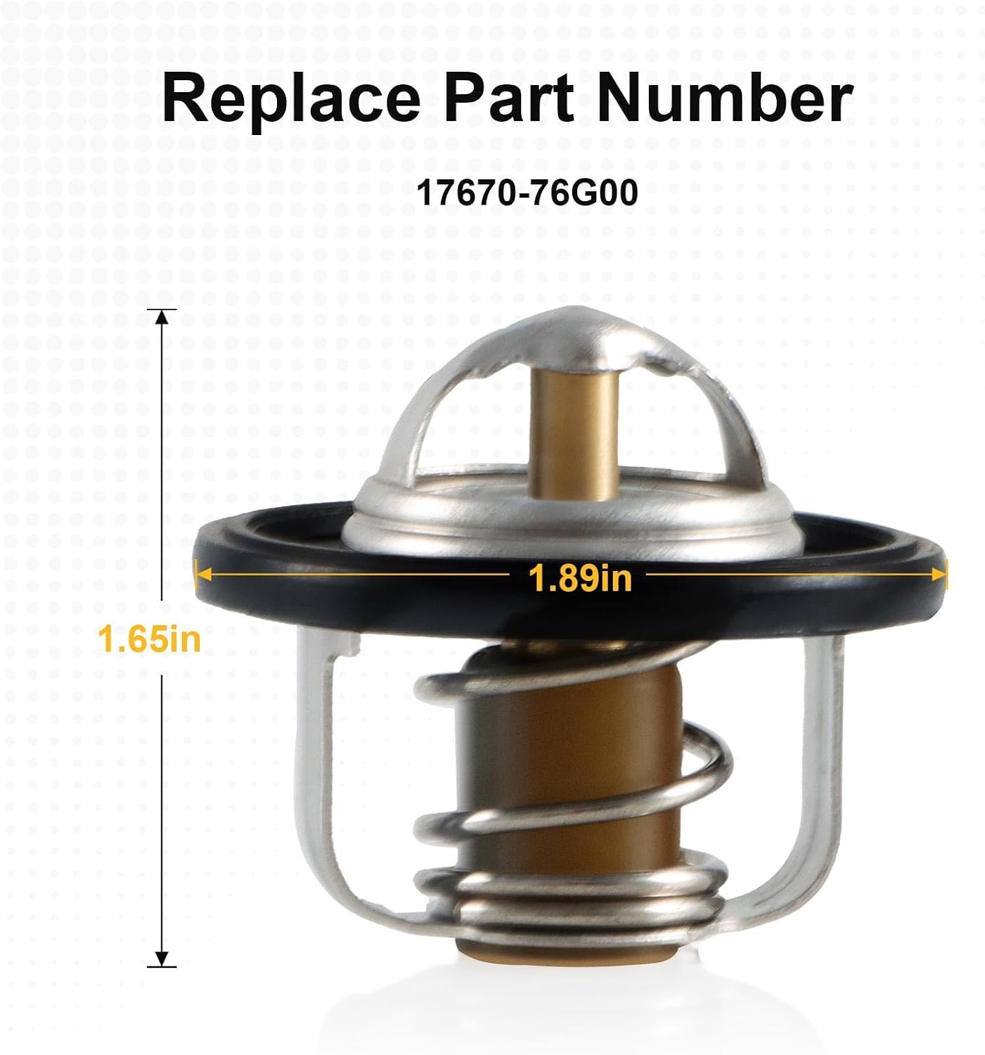 Radiator Thermostat Compatible with Suzuki GSX-R600 GSX-R750 GSX-S750 Replace #: 17670-76G00
