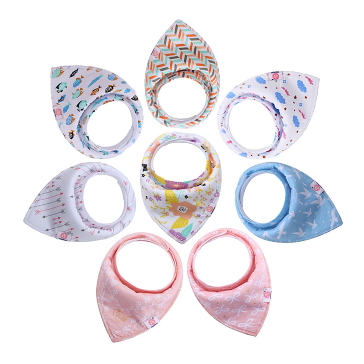 ifundom 16 Pièces Bavoirs Bébé Bave Bavoir Pour Bébé rs De Dribble Turban r Écharpe Bandana Pour rs Pour s rs Nouveau-né r De