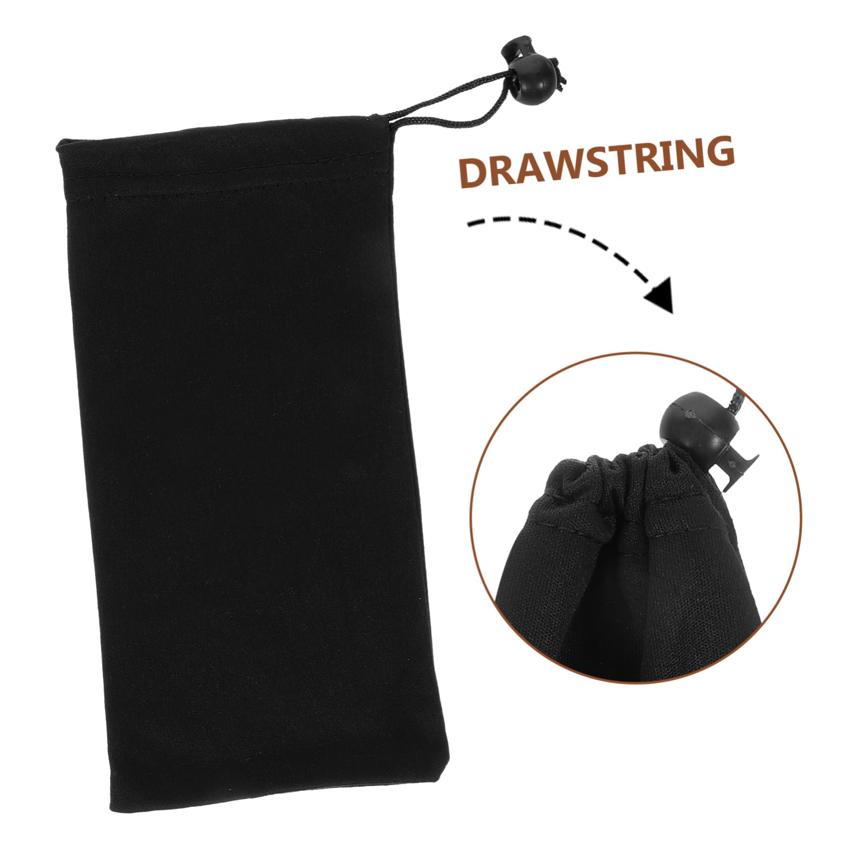 CALLARON Bolsa De Almacenamiento De Gafas De Sol Bolsas De Sellado Al Vacío Bolsa De Gafas Estuche Gafas De Sol Organizador De Gafas Bolsas De Gafas Portátiles Black