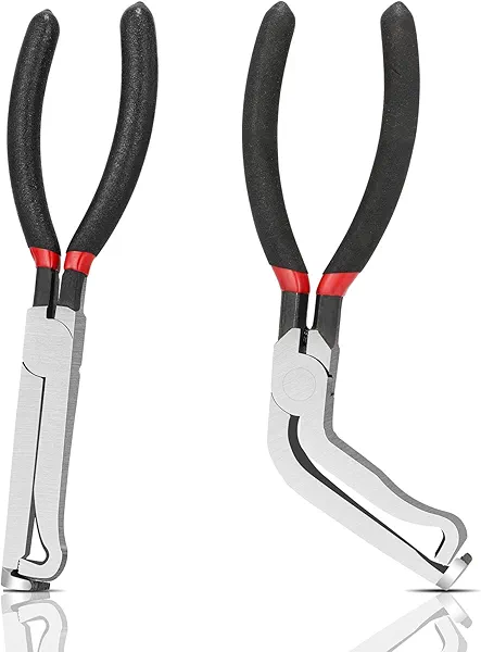 Auto Electrical Disconnect Pliers Set for Cars, Automotive Electrical Connector Removal Tool, Wire Connector Rapid Disconnector Pliers Electric Plug Disconnect Tool 37960 (Straight and 60 Degree)