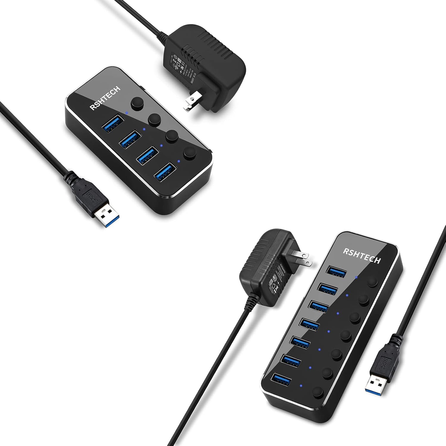 4 Port Powered USB 3.0 Hub +7 Port Powered USB 3.0 Hub
