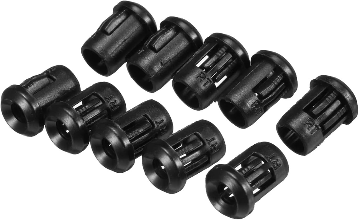 YOKIVE 50 Pcs LED Diode Light Holder, Light-Emitting Lamp Socket Clip Bezel Mount Fixing LED Diode, Great for Home Office (Black, 0.12-Inch)