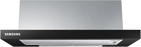 Samsung Campana Telescópica 60cm Clase C Negra NK24M1030IB/UR | Filtro de aluminio lavable en lavavajillas, 3 velocidades de extracción, Iluminación LED de bajo consumo, Diseño compacto