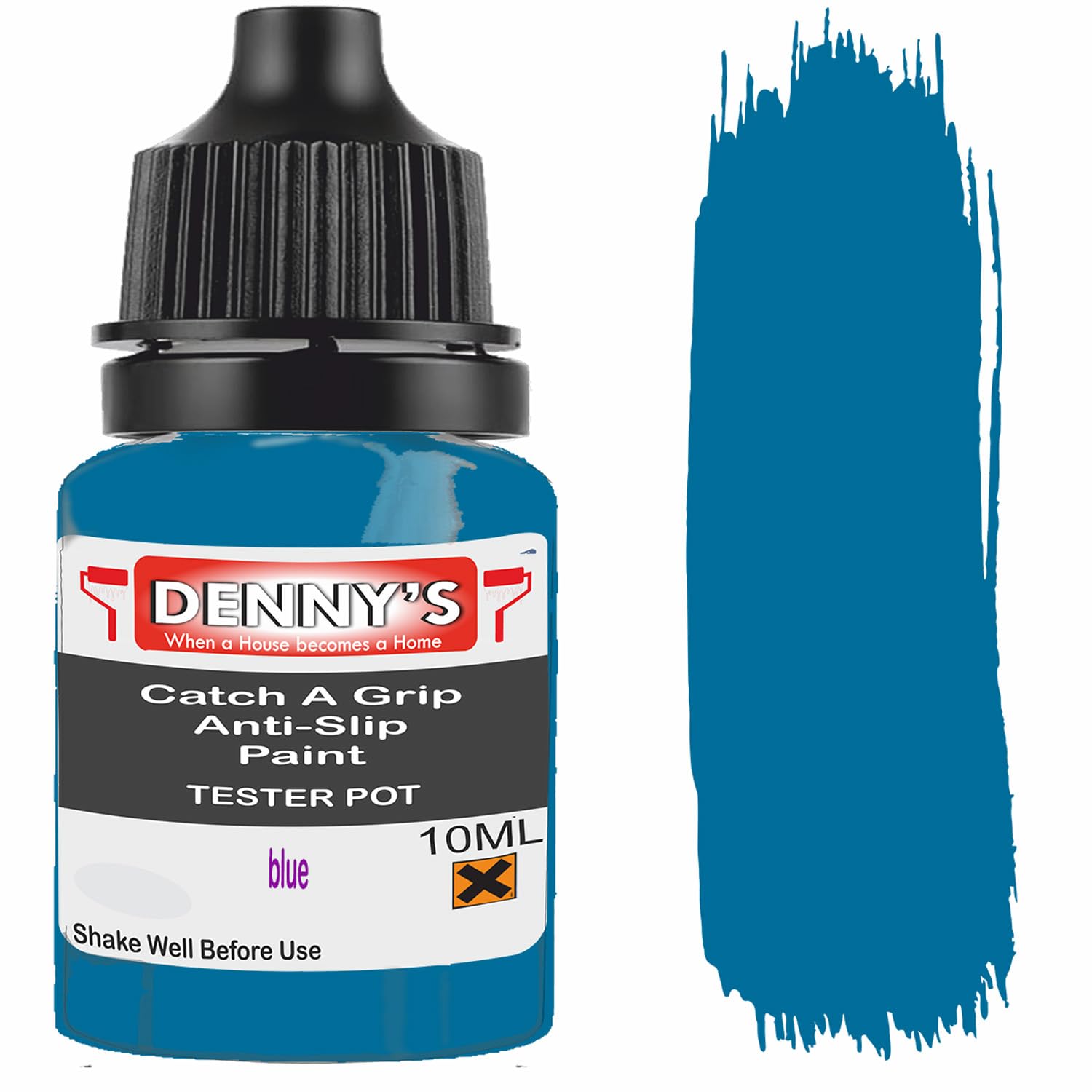 SCOOBYS PAINTS BACK IN THE MIX Catch A Grip Anti Slip Floor Paint – Non Slip Coating for Steps, Railings & Garages – 170 Colours, High Adhesion, Quick Dry, Multiple Sizes (blue, 10ml Tester Pot)