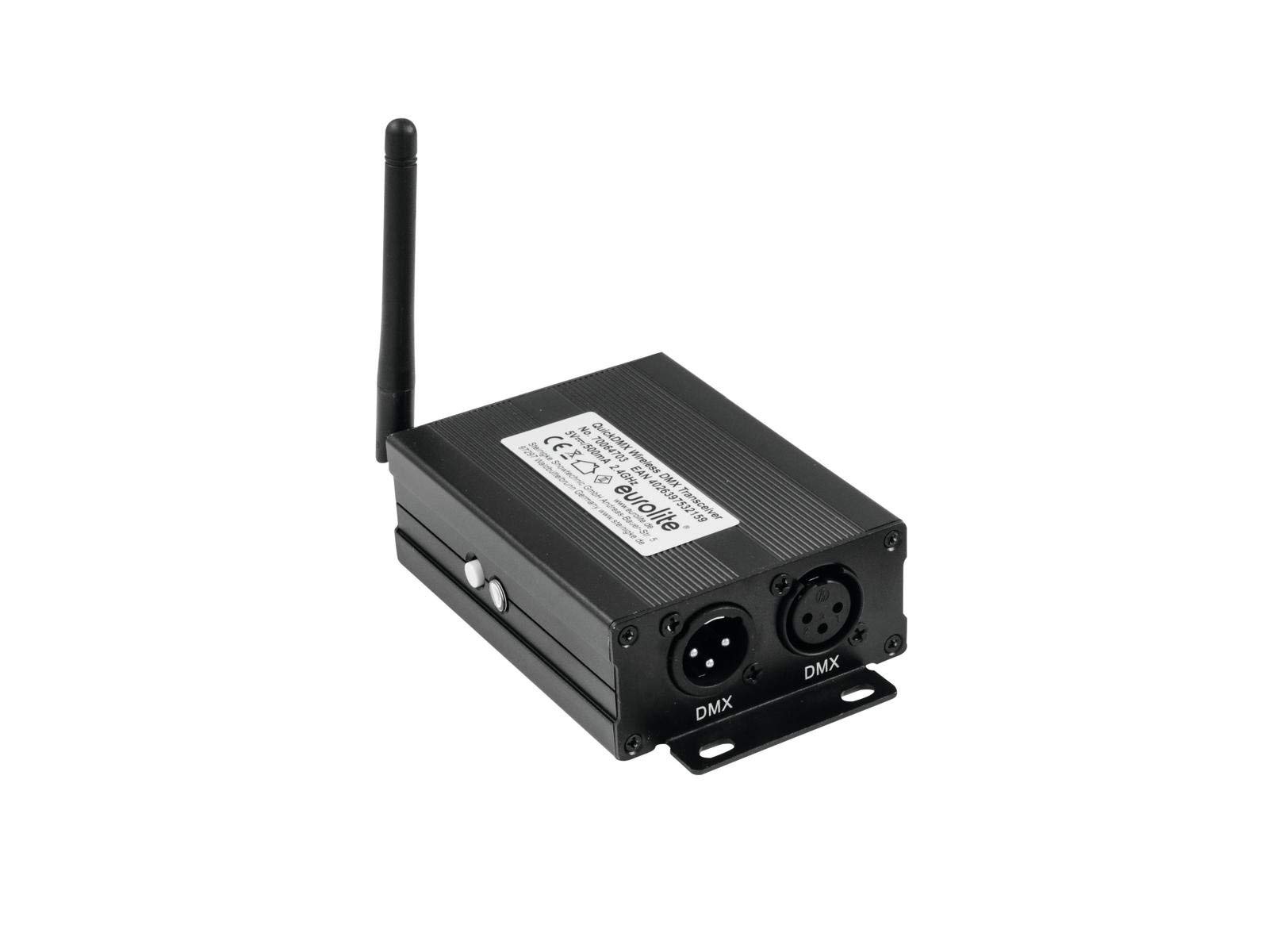 EUROLITE QuickDMX Funksender/Empfänger | DMX-Funksystem 2,4 GHz