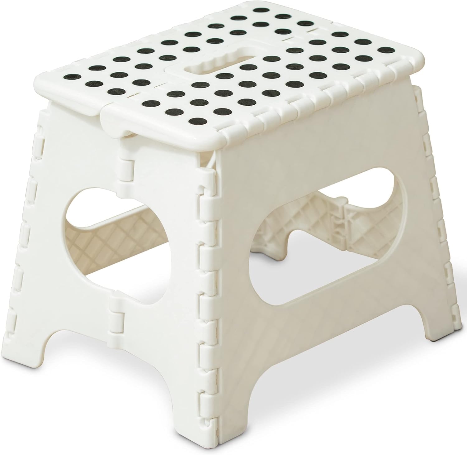 Titiroba BDD-01 Folding Step Stool, Stepladder, Car Wash, Fishing, Height 10.6 inches (27 cm), Folding Chair, Folding Stool, Convenient Storage, White