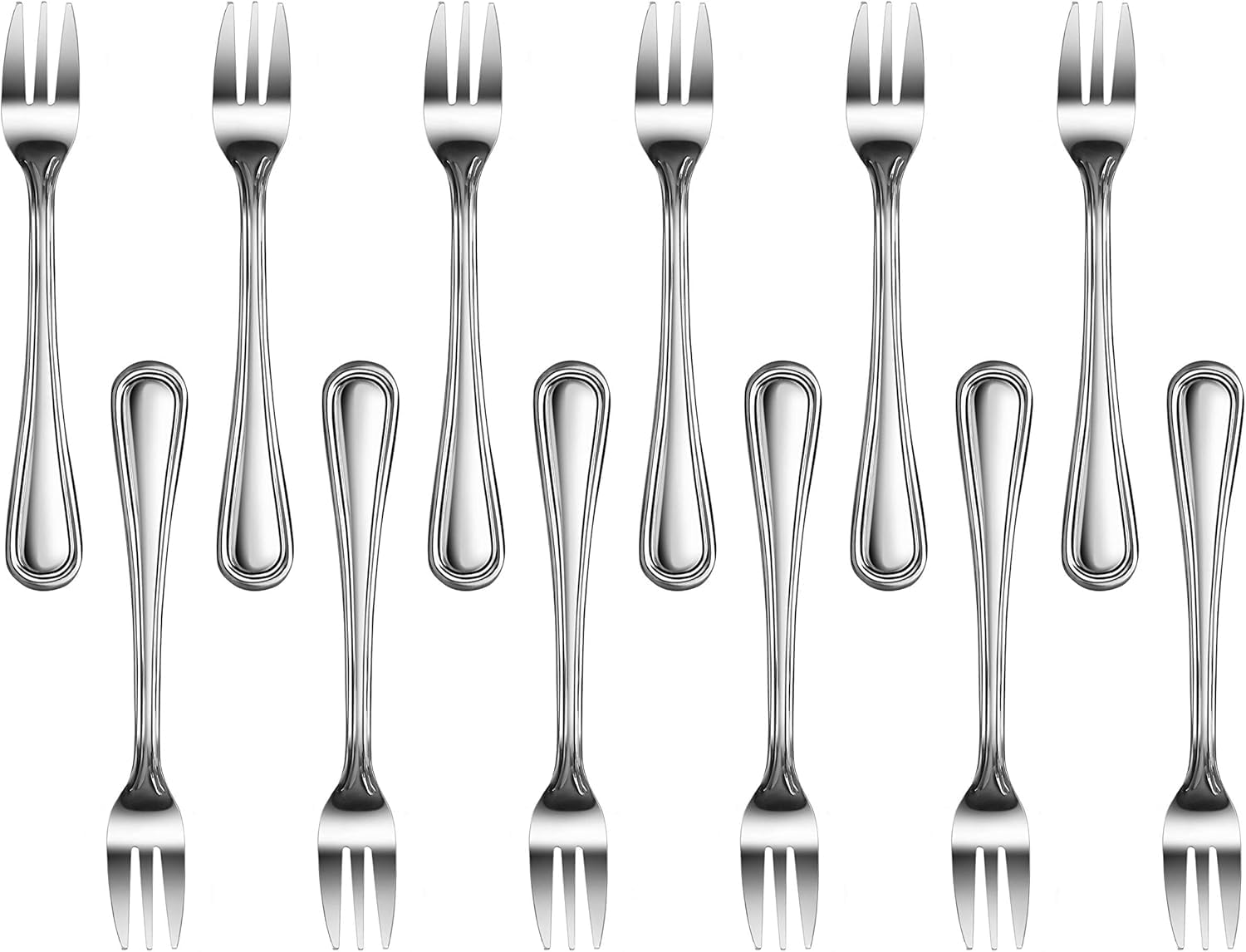 Neuf Star Foodservice 58086 Slimline Pattern, Acier Inoxydable, Fourchette à huîtres, 13,7 cm, Lot de 12