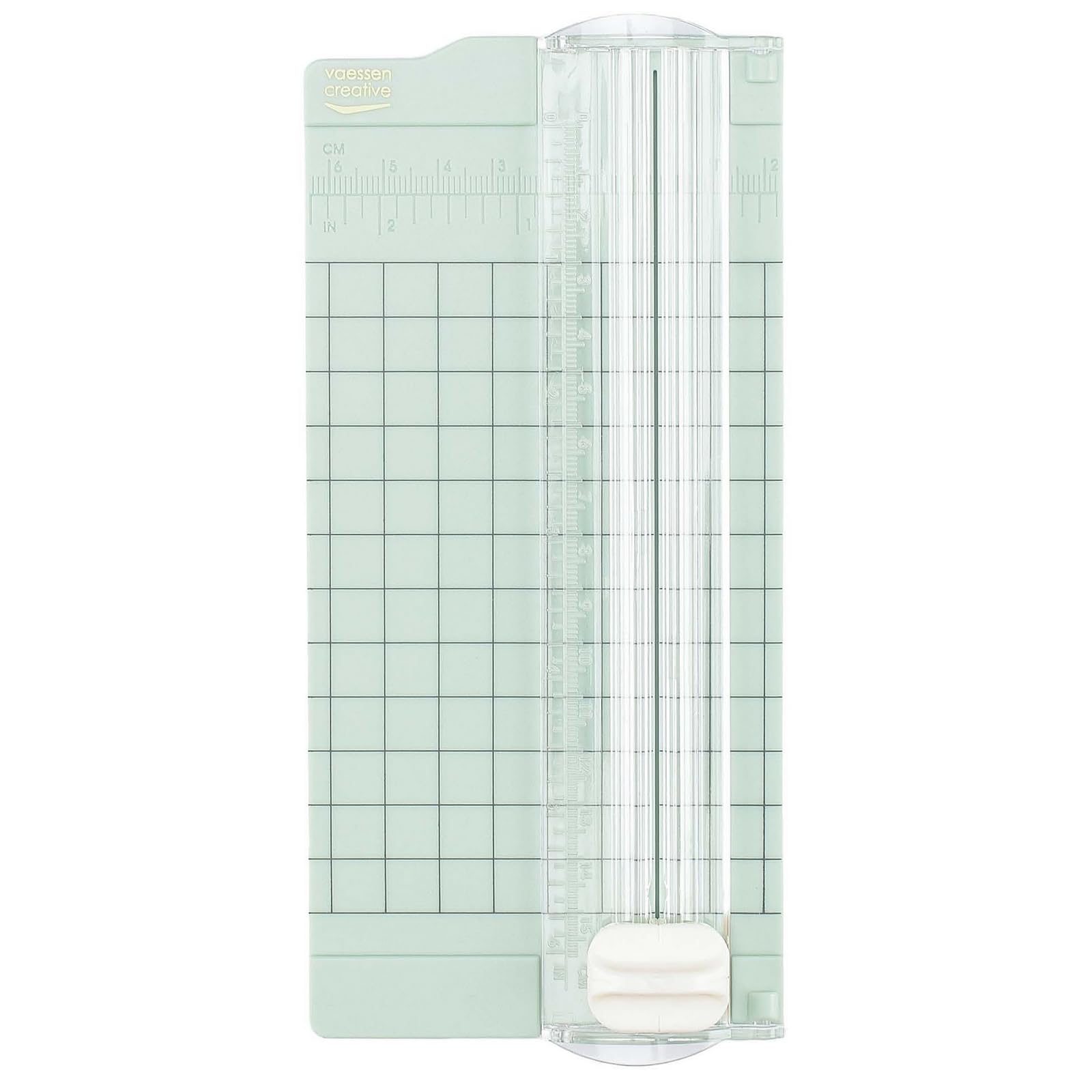 Mini Paper Cutter, 2.5 x 6 inches, Small Trimmer for Card Making, Scrapbook Ideas and Creative Papercrafts, Mint Green 2137-062