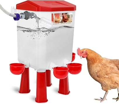 Lilyang Automatic Chicken Waterer, Auto Water Refills