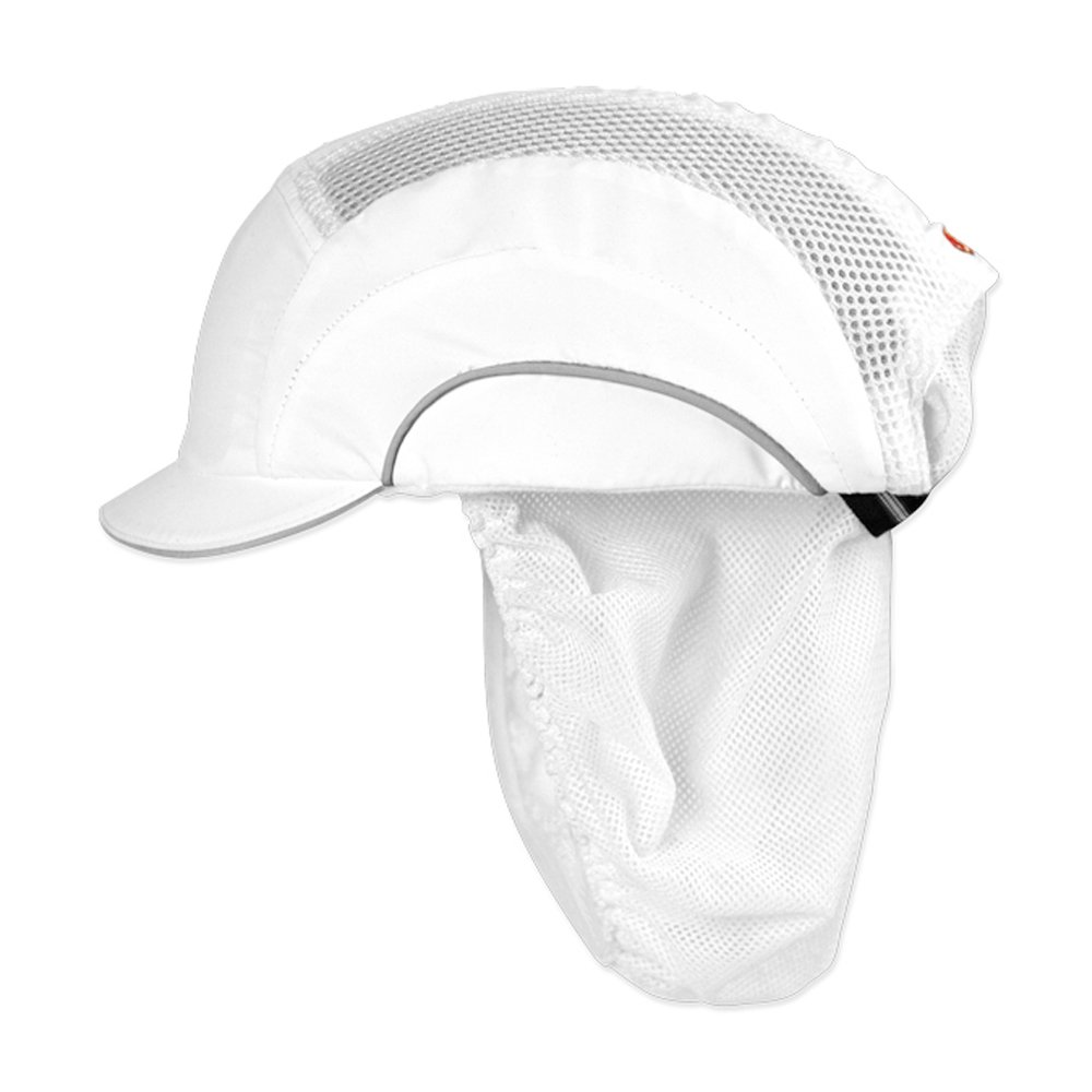 Gorra Alimentación Seguridad - Micro Visera 3 cm - Norma: EN 812 - Color: Blanco