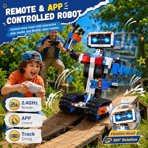 okk Robot Building Kit for Kids Ages 6-12, Remote Control STEM Coding Toy - Image 3
