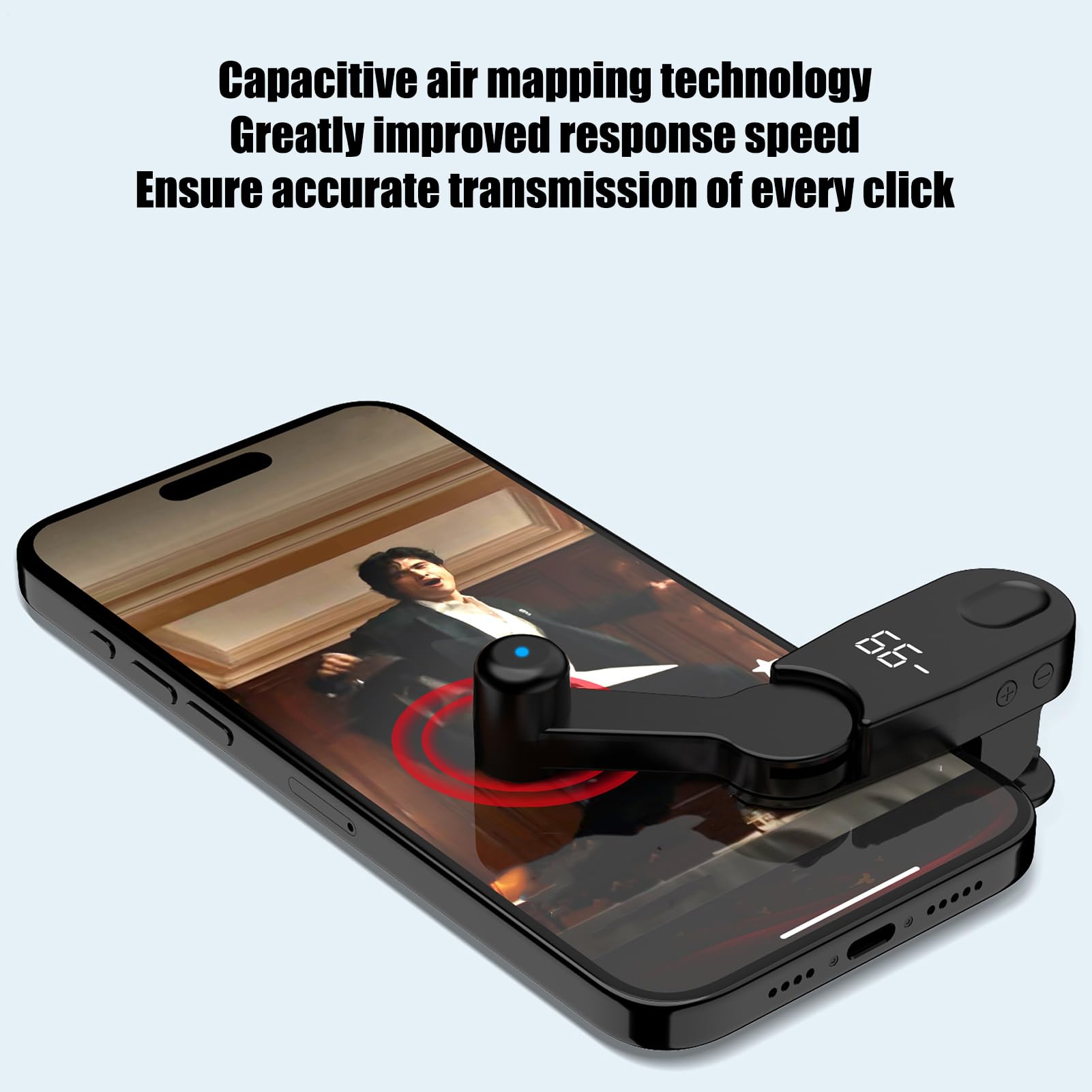 Clicker Automático, Clicker De Pantalla Táctil, Dispositivo De Automatización De Rápido, Con Puntas De Silicona, Respuesta Rápida De Toque, 9.7x2.4x4cm, Para El Aumento De Juegos Móviles Y La Aut