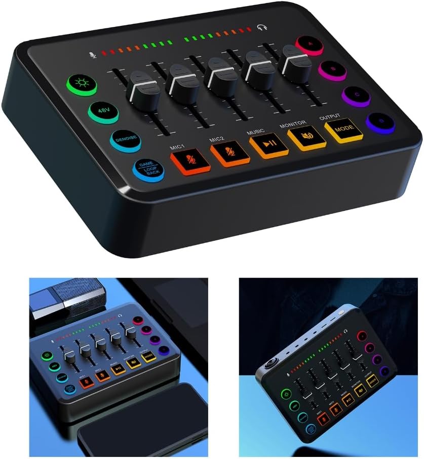 F9 Professional Karaoke Sound Card Singing Recording Live Sound Card