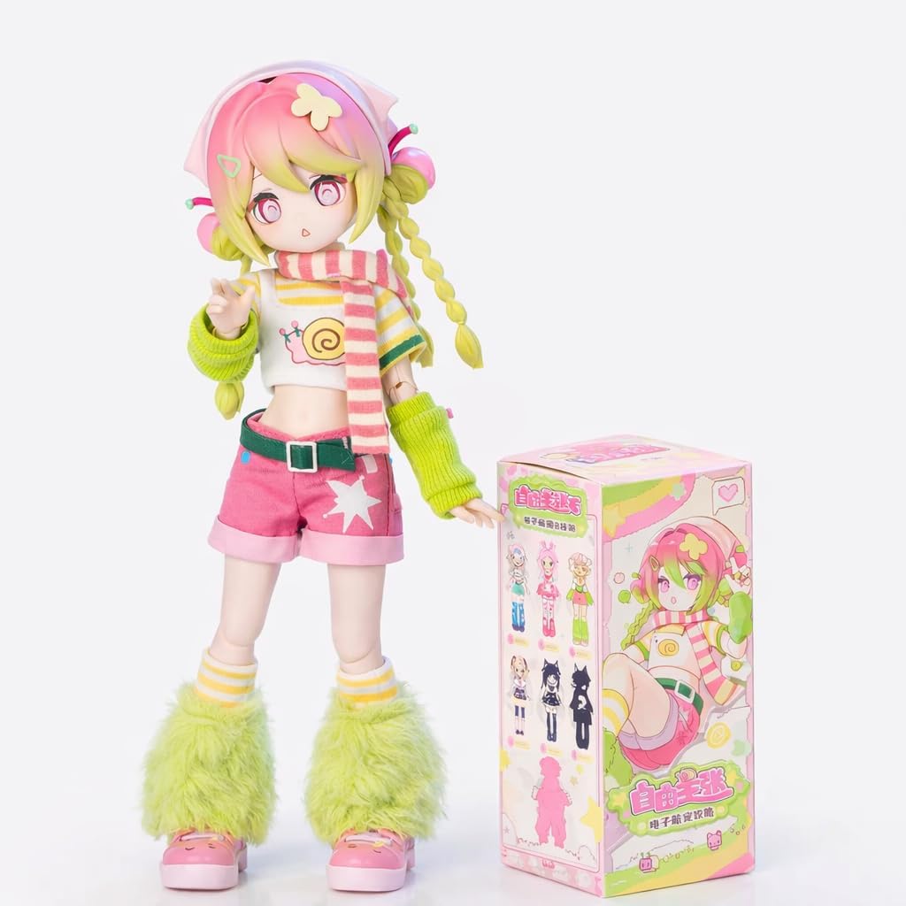 Cute Anime BJD Blind Box Doll for Collecting and Display, 1/12 Plastic Doll with Articulated Joints, Fine Workmanship and Secure-Fit Accessories, Gift for Daughters
