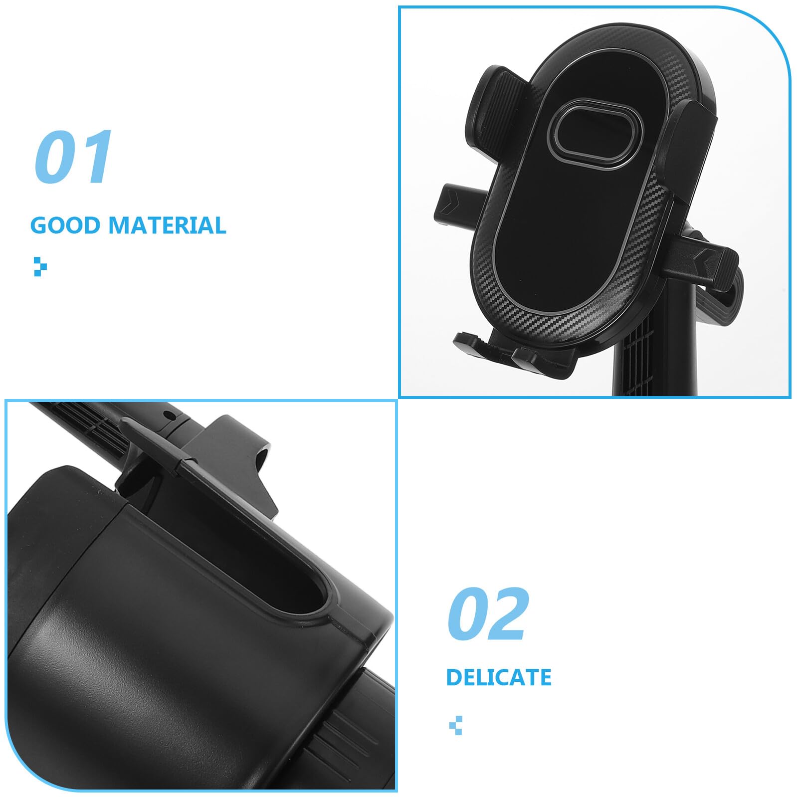 Tofficu Supporto Cellulare Auto Porta Tazze Supporto Telefono Auto per Smartphone e Bevande Clip Salda Suv