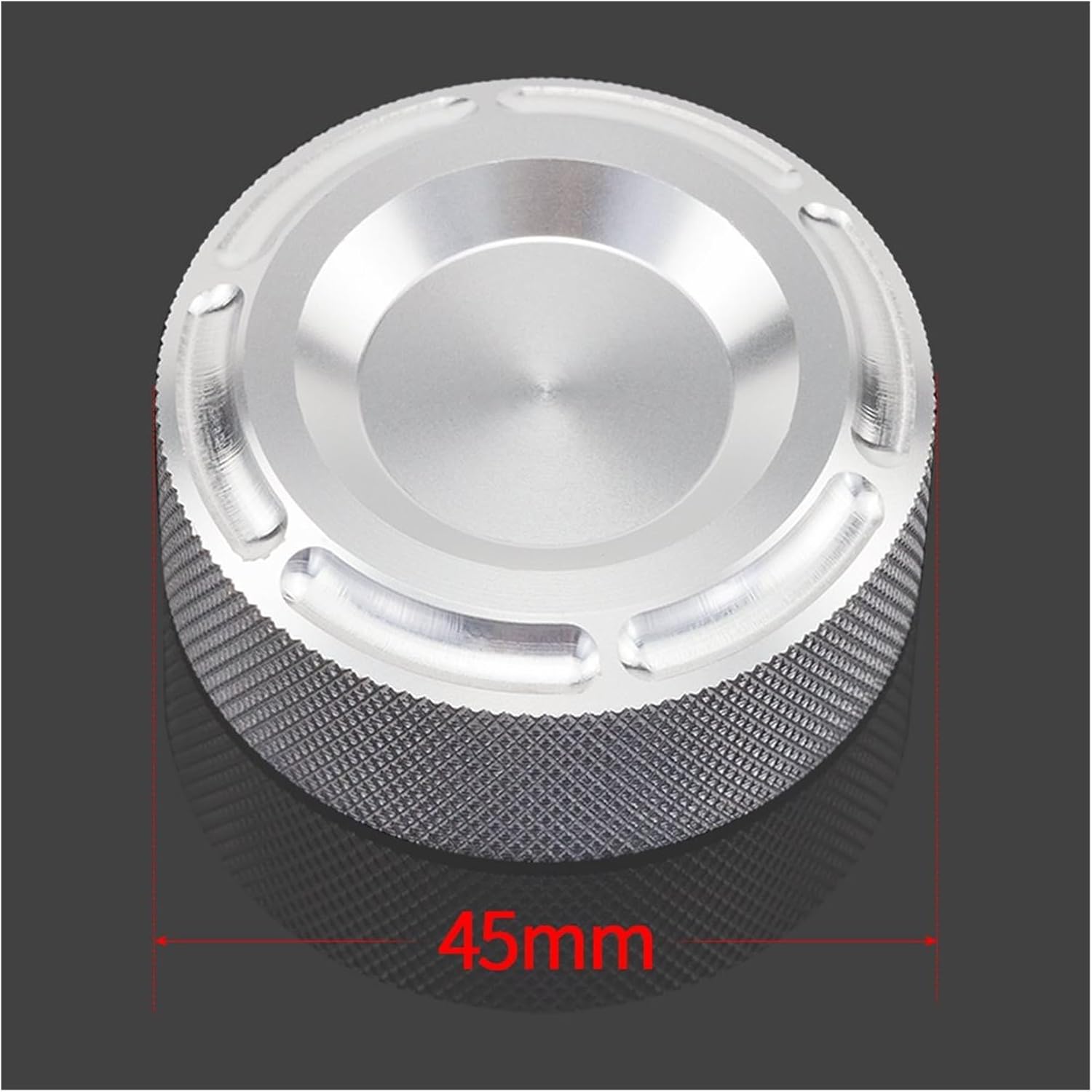 Cover Cap Guard for Suzuki SV1000S SV1000 S Sv 1000s 2003 2004 2005 2006 2007 Motorcycle CNC Front Brake Fluid Reservoir Cover Master Cylinder Cap (Color : Silver)