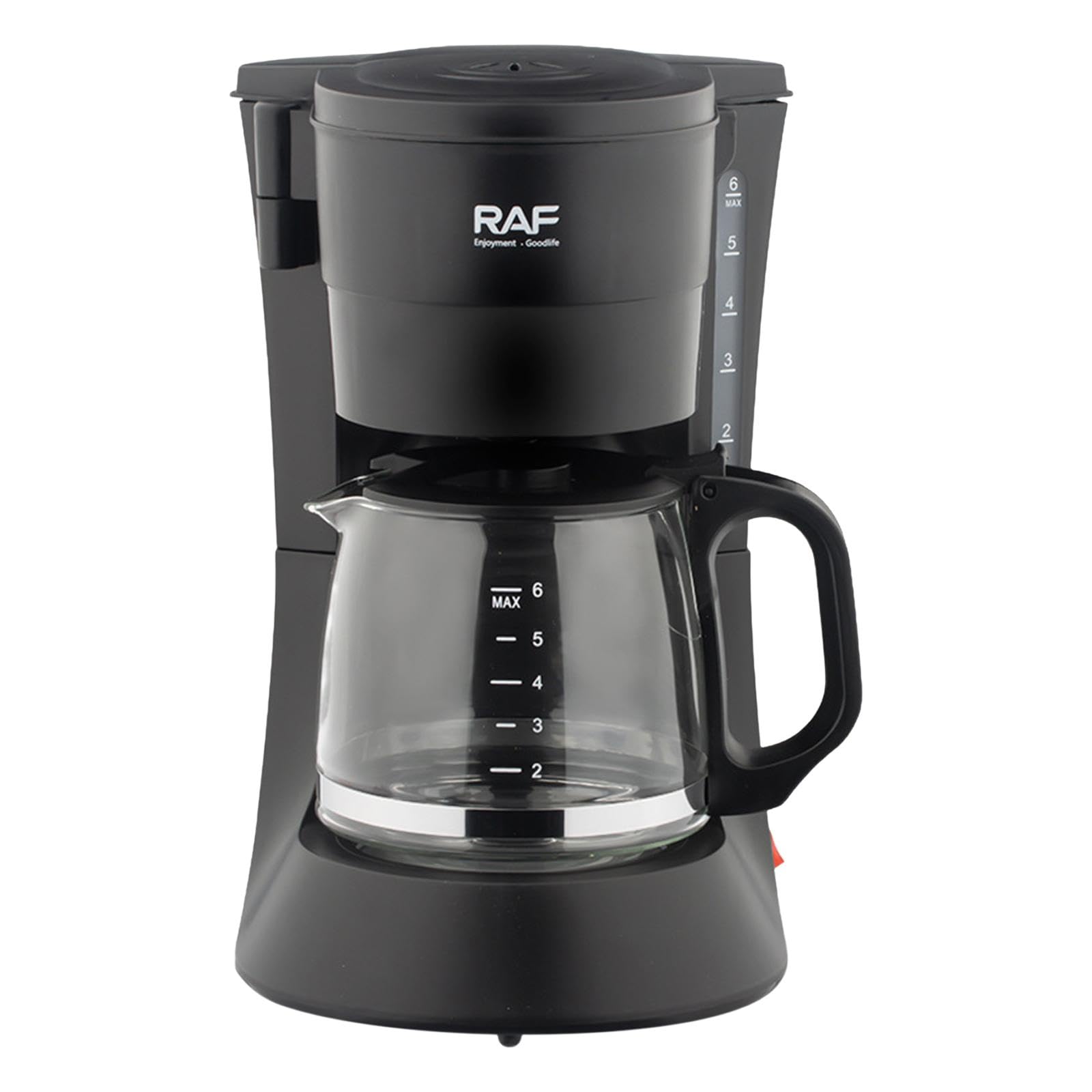 Cafetera Por Goteo con Adaptador Europeo, Indicador de Nivel de Agua Reutilizable, Máquina de Café con Filtro de Semiautomático para Ca