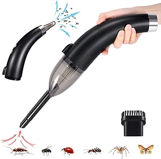 YOZREO Vacuum Bug Catcher Spider and Insect Traps Catcher Blow Away Bugs Pest Control Insects Handheld with USB Charging Lights Bug Catcher Brush Head Fluke for Stink Bug,Beetle Pest Suction Trap