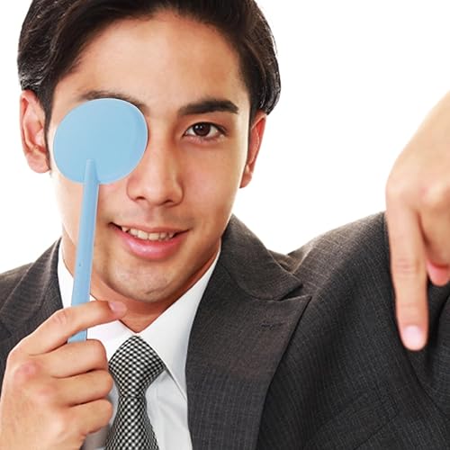 Miniatura 5 de HEALLILY Juego de 6 oclusores de plástico para ojos para prueba de visión y examen, diseño antideslizante para niños y adultos, varios colores
