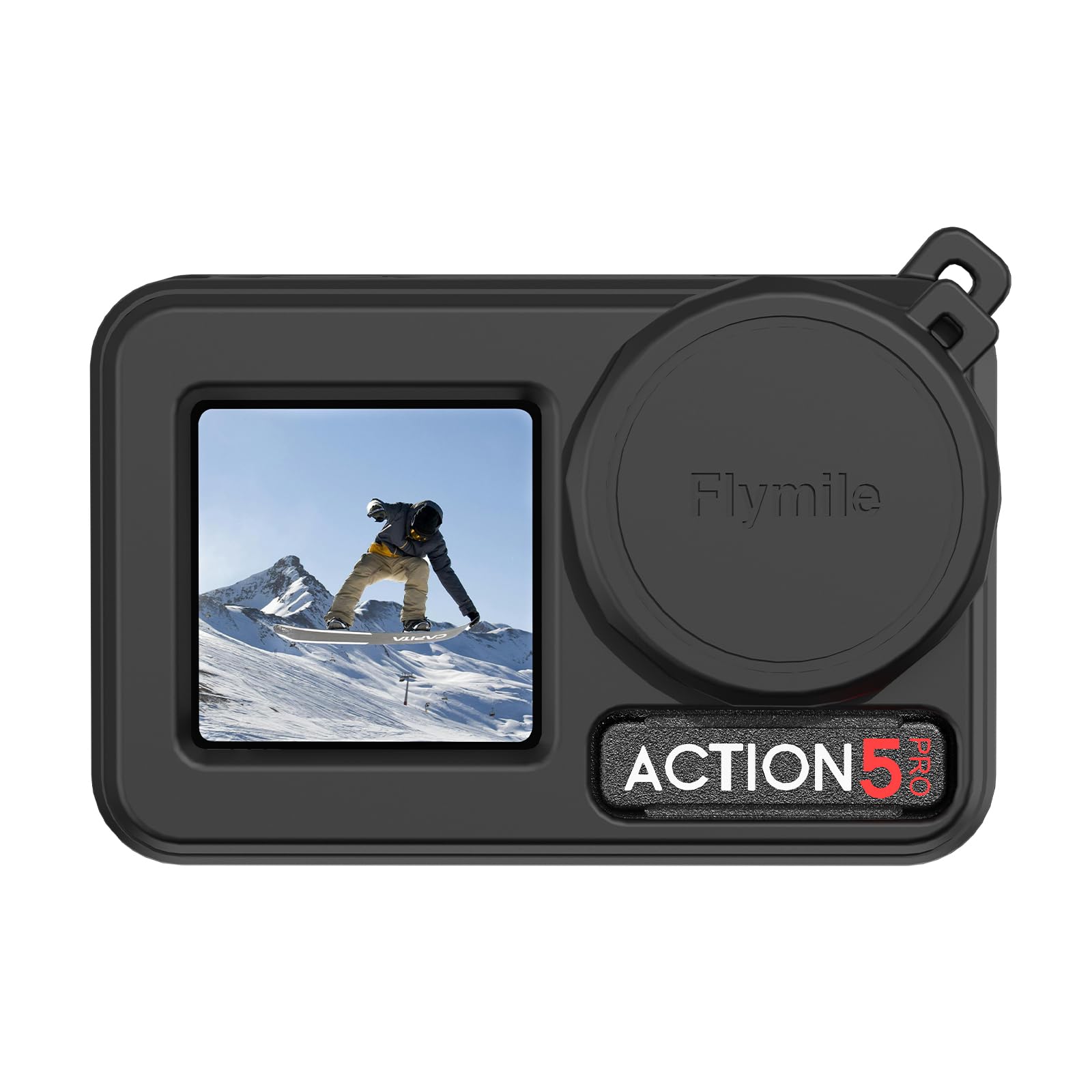 Do Dji Osmo Action 5 Pro silikonowe etui sportowe na obiektyw aparatu obudowa ochronna akcesoria do aparatu sportowego (czarny)