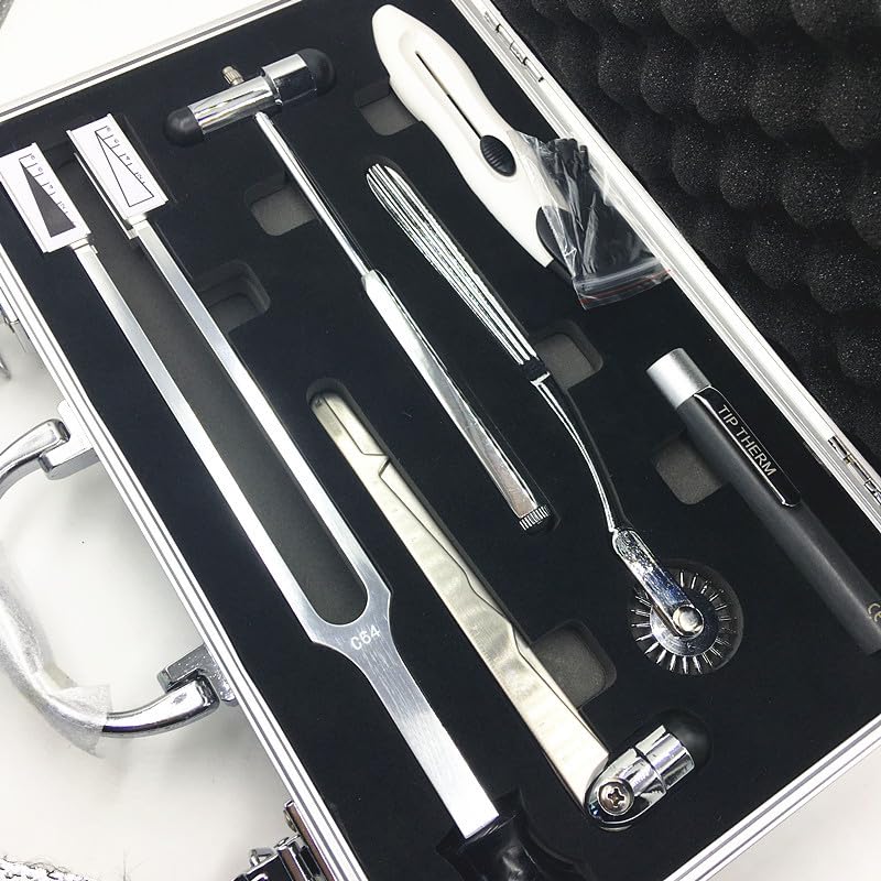 Kit de diagnóstico neurológico de 7 piezas con martillo miniatura 7