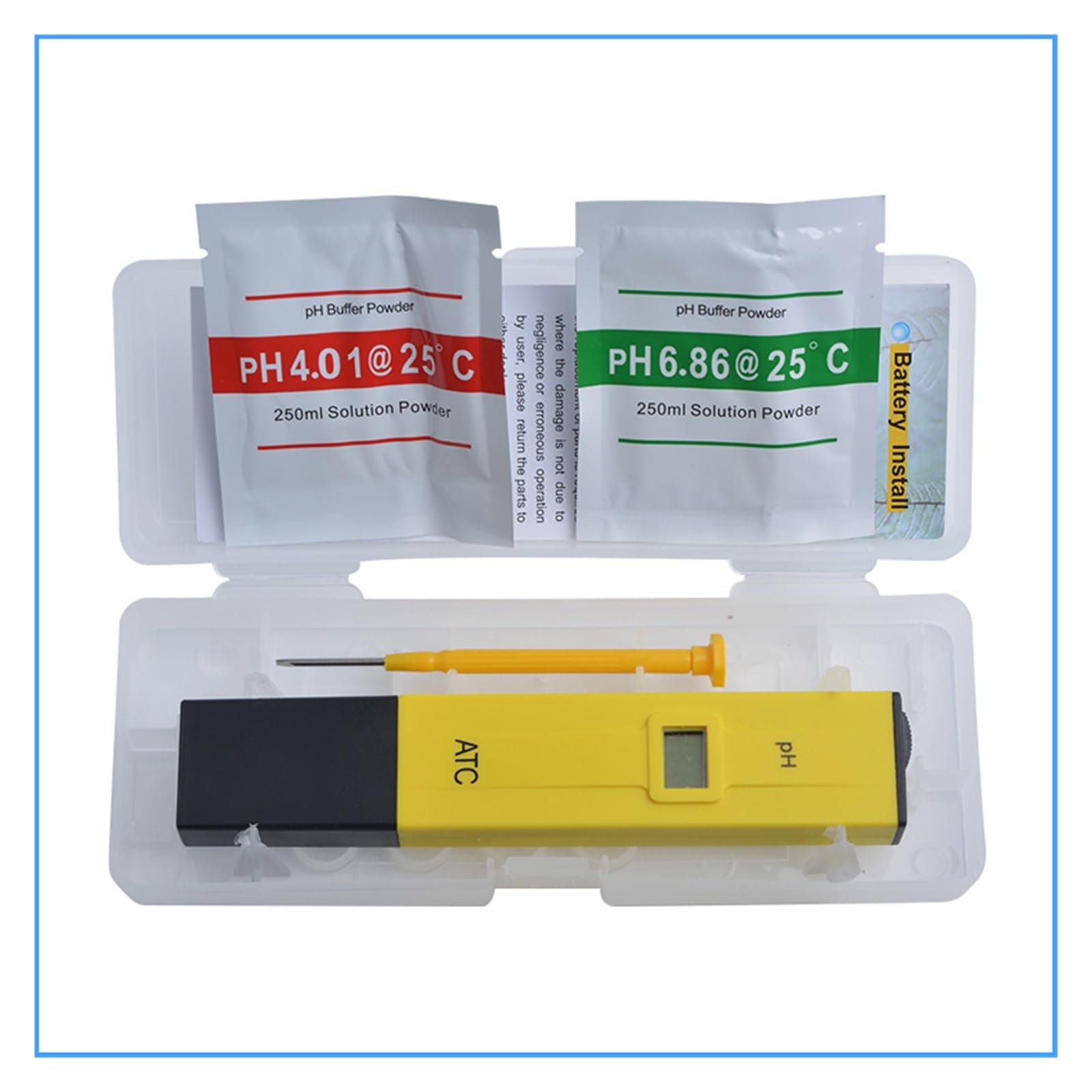 Probador de PH para Agua Protable LCD Digital PH Meter Pen de Tester Acuario Piscina Agua Vino Orina ph-2 (Blue ph)