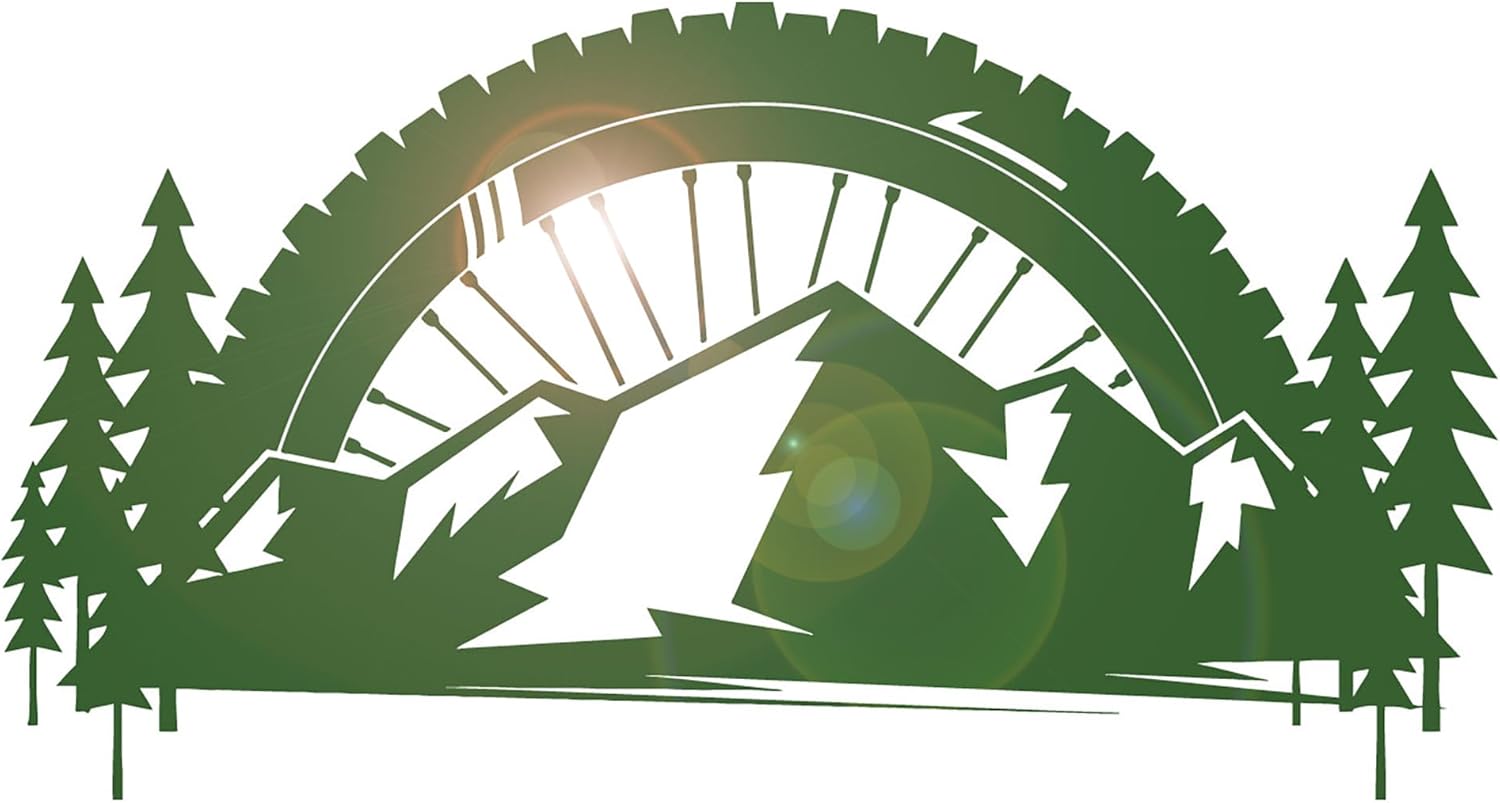 Vinyl Wall Decal Mountains Bike Race Extreme Sport Wheel Stickers Mural Large Decor (g5469) Black