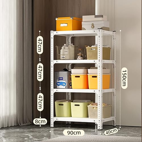 Miniatura 3 de Shelves Heavy Duty Garage Storage Shelving Heavy Duty Storage Shelves Hold 5000LBS 4-Tier Adjustable Metal Shelving Unit Basement Storage Rack (A 90