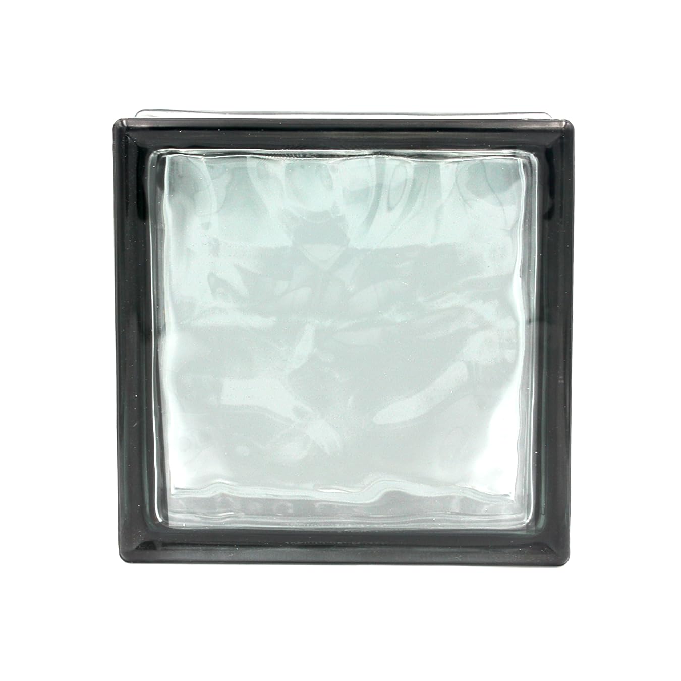 Bloque de vidrio Reflejos Ondulado color Antracita | cm 19x19x8 | Unidad de venta 1 caja de 6 pzas | Euro/pza. 5,50