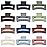 Sisiaipu Hair Accessories - 12 Pcs 3.5 Inch Square Rectangle Jaw Clips for Women and Girls, Multicolor, Thick and Thin Hair