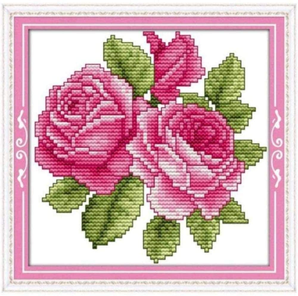 Broderie au Point de Croix Fleur Heureuse Kit Tapisserie à Offrir cod.227 DIY