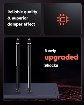 CCIYU Rear Shock Absorber for Scion xD 08-10 for Toyota Prius C 12-18 2PCS | for Toyota Yaris 06-15, Shocks for 343442 5624, OEM replacement part, easy installation