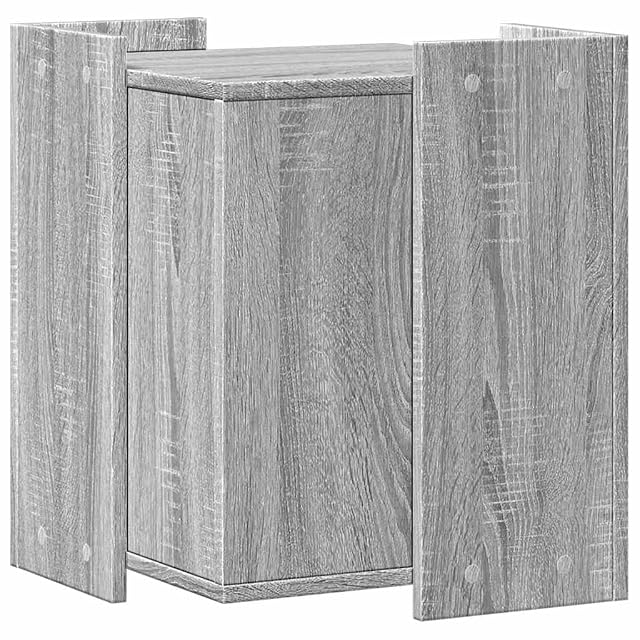 Foto 7 de 8 de vidaXL Mueble arenero para Gatos Madera Gris Sonoma 42x42x51 cm