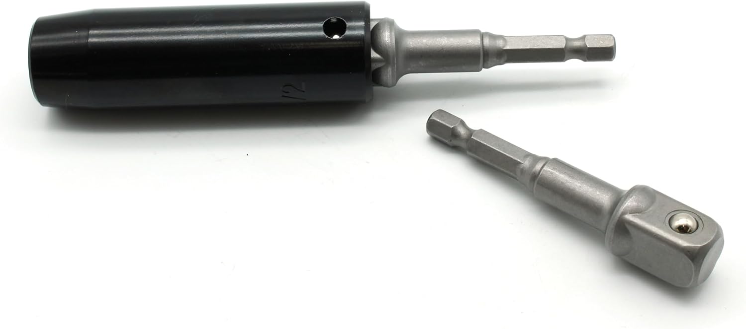 TMAX 10 pc 1/2 Inch Power Socket Extension Adapter Bit Set for Impact Driver