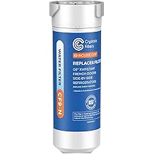 Crystala Filters Water Filter Compatible with XWFE (Built-in CHIP), Replacement for GE XWFE, XWF Refrigerator Water Filter Pack of 1