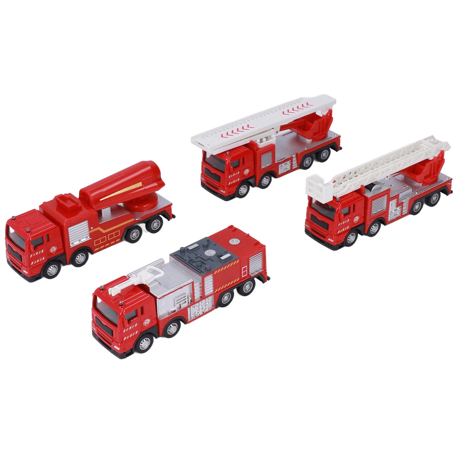 Set di Giocattoli per Camion dei Pompieri, Veicoli Colorati per Vigili del Fuoco, Coltiva la Consapevolezza della Sicurezza per i Bambini, Lega e Plastica Antiruggine, Perfetto per la Casa e