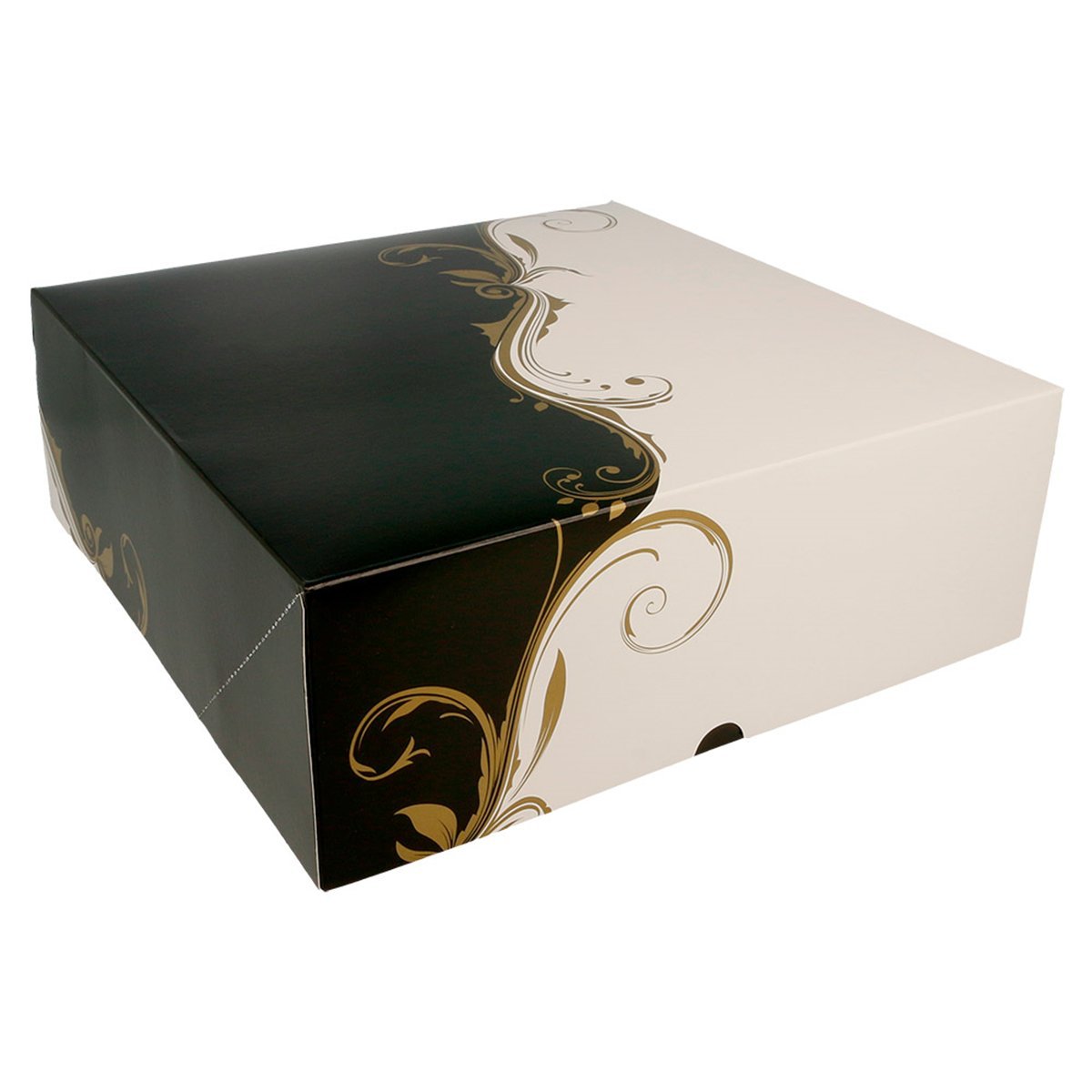 Garcia de Pou 204.67 Scatole da pasticceria senza finestra 275 G/M2, 28 x 28 x 10 cm, set da 50, bianco
