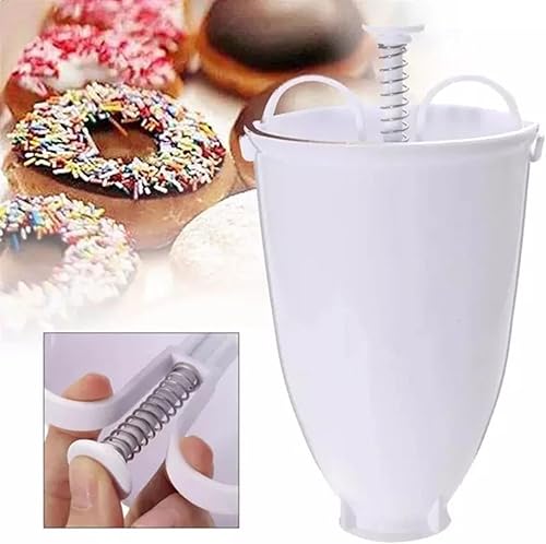 Miniatura 3 de Molde para rosquillas, fácil y rápido, portátil, dispensador manual de gofres, máquina de donas de gofres árabe, plástico ligero